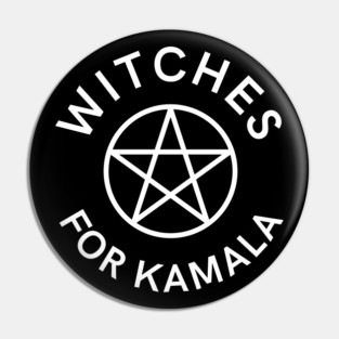 Witches for Kamala Pagan Wiccan Cheeky Witch® Pin