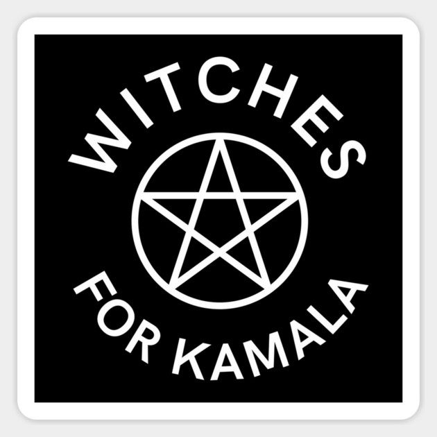 Witches for Kamala Pagan Wiccan Cheeky Witch® Sticker by Cheeky Witch