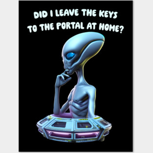 Alien Portal Posters and Art