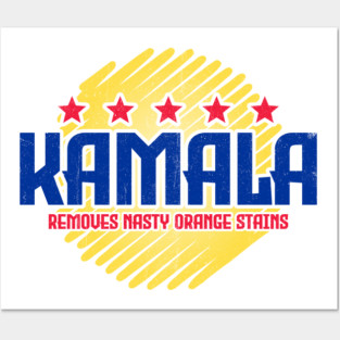 Kamala Removes Nasty Orange Stains Posters and Art