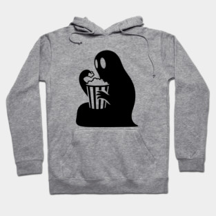 Ghost Eating Popcorn Hoodie