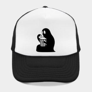 Ghost Eating Popcorn Hat