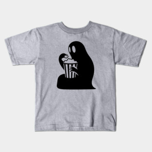 Ghost Eating Popcorn Kids T-Shirt