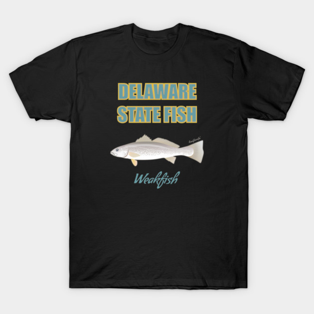Delaware State Fish - Weakfish T-Shirt by Reefhorse