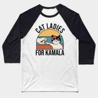 Cats For Kamala Harris Baseball T-Shirt