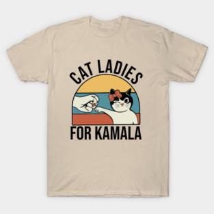 Cats For Kamala Harris T-Shirt