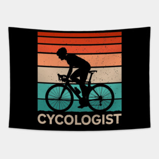 Cycologist - Funny Cycling Lover Tapestry