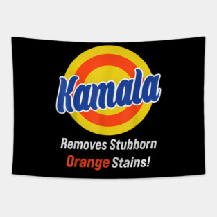 Kamala Harris 2024 Removes Stubborn Orange Stains Tapestry