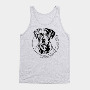 Catahoula Leopard Dog Portrait Tank Top