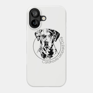 Catahoula Leopard Dog Portrait Phone Case