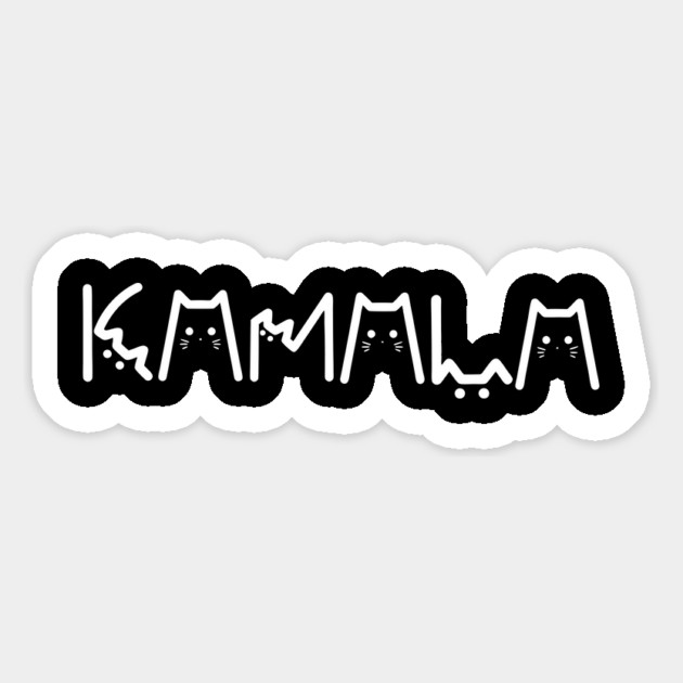Cat Lettering Kamala Harris 2024 Magnet by The WYLD Tribe