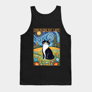 Childless Cat Lady Vintage Cat Kamala 2024 Tank Top