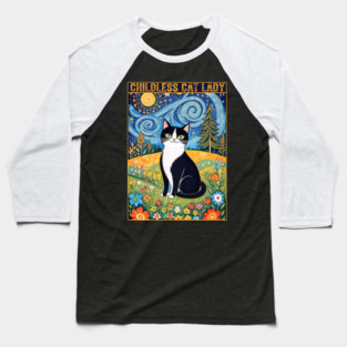 Childless Cat Lady Vintage Cat Kamala 2024 Baseball T-Shirt