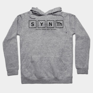 Synth Periodic Table of Elements of Synthesizers Hoodie