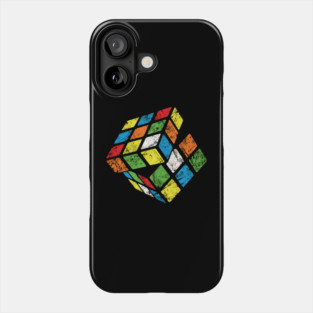 faded Rubik's cube Phone Case