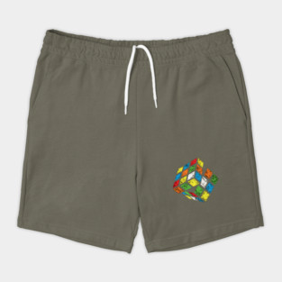 faded Rubik's cube Shorts