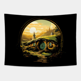 hobbit hole Tapestry