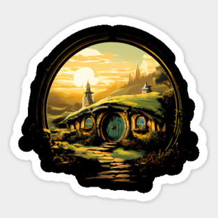 hobbit hole Sticker