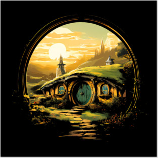 hobbit hole Posters and Art