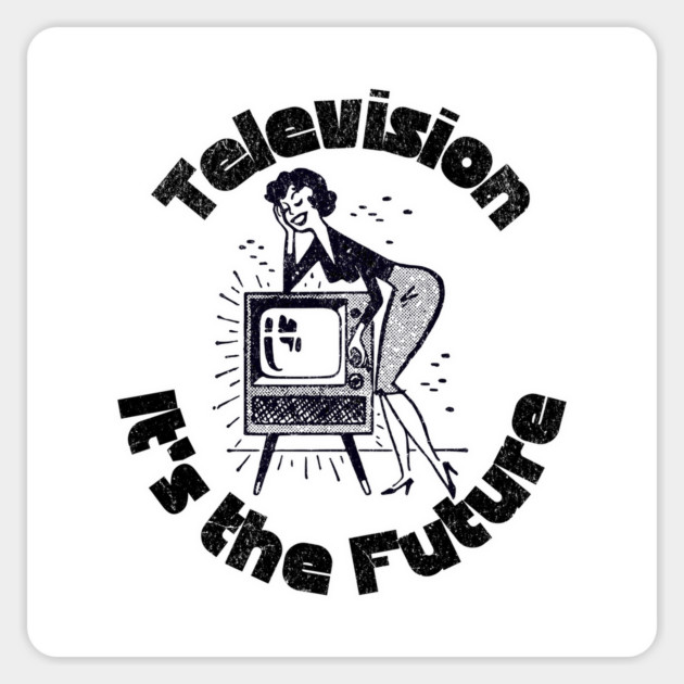 Retro Television It's the Future 1950s Retro Advertising Magnet by Yesteeyear