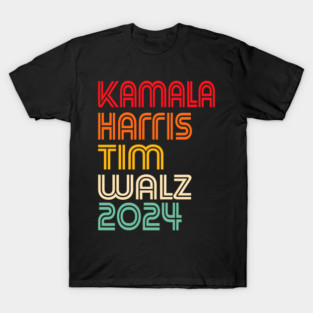 Kamala Harris 2024 Tim Walz VP Vintage Style T-Shirt
