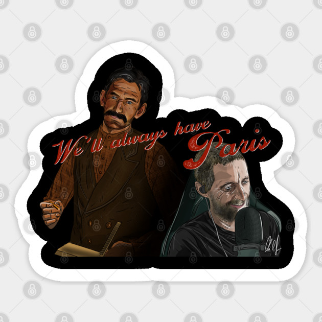 Middleditch/Scrump Toggins: We'll Always Have Paris Sticker by 51Deesigns