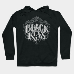 black keys reverse white Hoodie