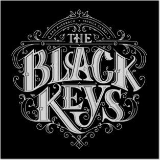 black keys reverse white Posters and Art