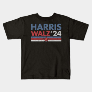 Kamala Harris Walz 2024 Vice President VP Harris 2024 Retro Kids T-Shirt