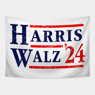 Kamala Harris Tim Walz 2024 Tapestry