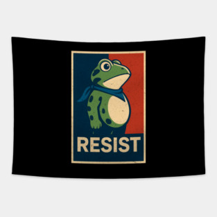 resist-frog Tapestry
