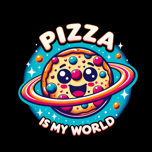 Pizza is my World, Funny Pizza Lover by logiamerch