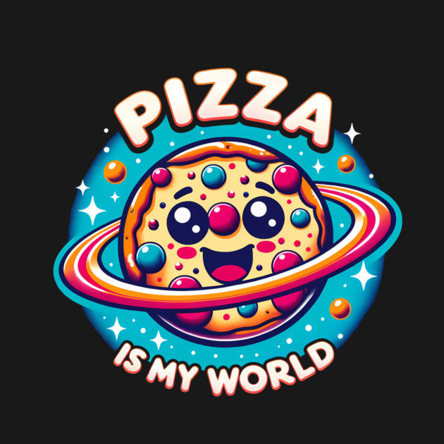 Pizza is my World, Funny Pizza Lover by logiamerch