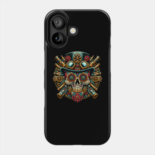 Steampunk Dia de los Muertos Phone Case