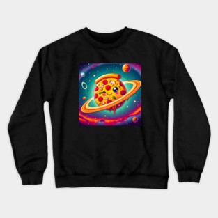 Pizza is my Universe, Funny Pizza Lover Crewneck Sweatshirt
