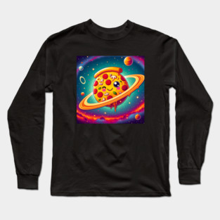 Pizza is my Universe, Funny Pizza Lover Long Sleeve T-Shirt