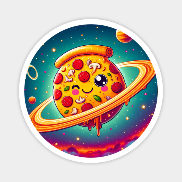 Pizza is my Universe, Funny Pizza Lover Magnet by logiamerch
