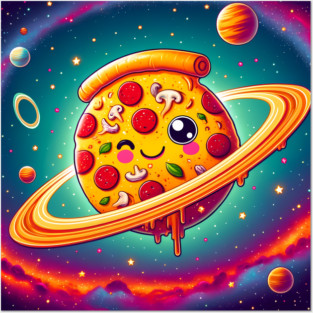 Pizza is my Universe, Funny Pizza Lover Posters and Art