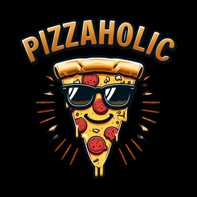 Pizza-Holic, Funny Pizza Lover by logiamerch