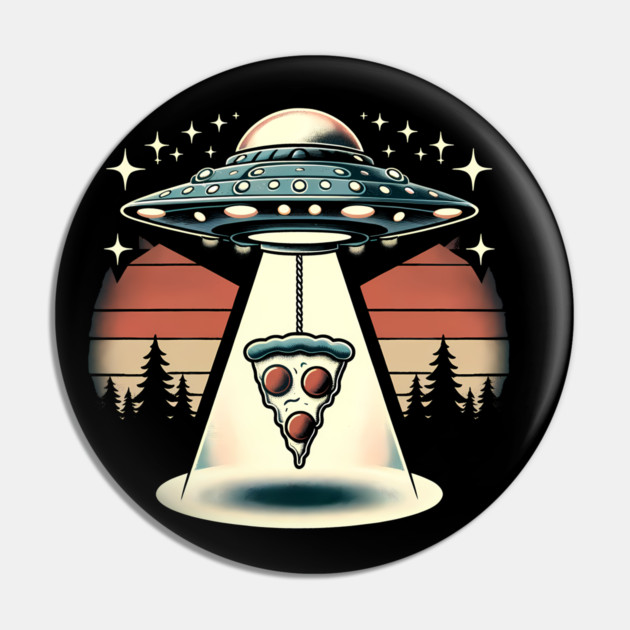Funny Pizza Ufo, Pizza Lover Pin by logiamerch