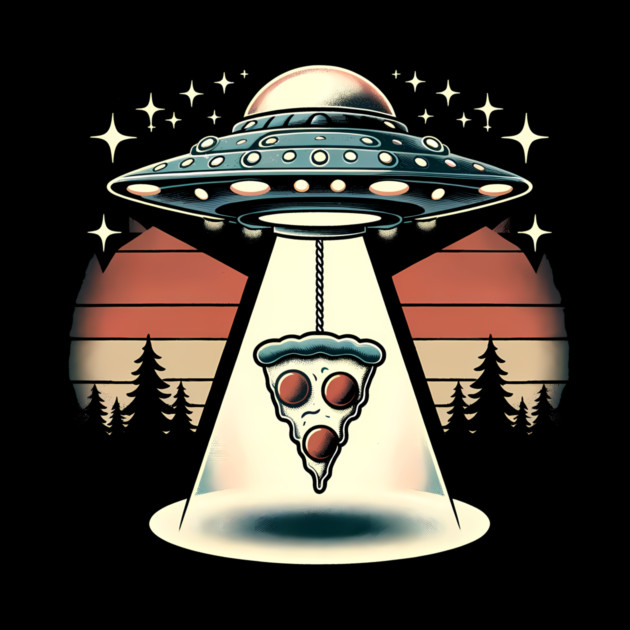 Funny Pizza Ufo, Pizza Lover by logiamerch
