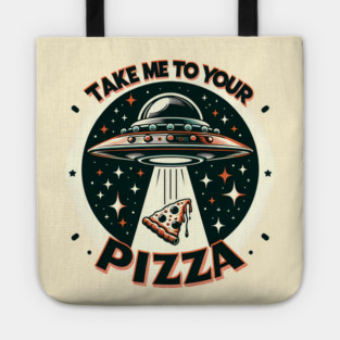 Funny Pizza Ufo, Pizza Lover Tote