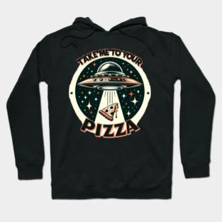 Funny Pizza Ufo, Pizza Lover Hoodie