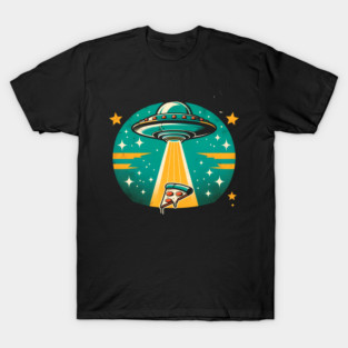 Funny Pizza Ufo, Pizza Lover T-Shirt