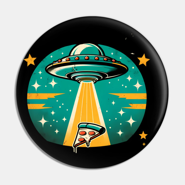 Funny Pizza Ufo, Pizza Lover Pin by logiamerch