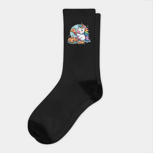 Pizza Unicorn Lover, Love Eating Pizza Socks by logiamerch