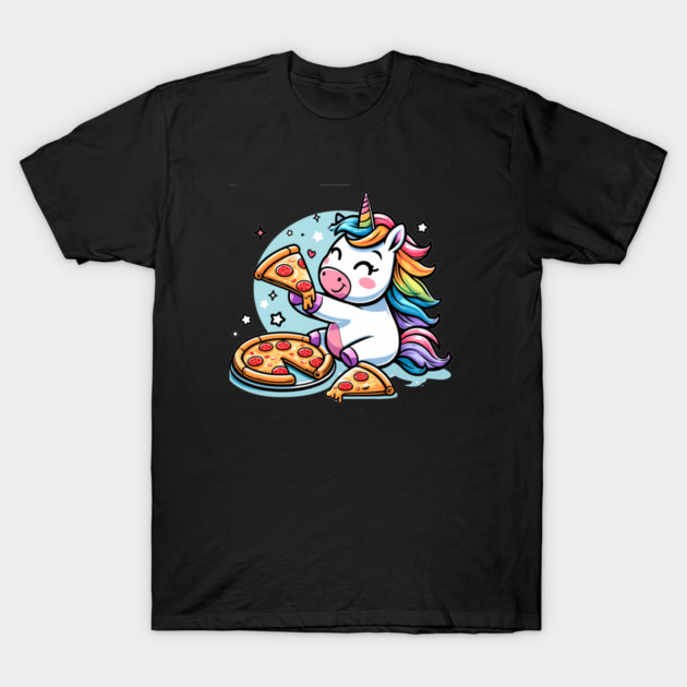 Pizza Unicorn Lover, Love Eating Pizza T-Shirt by logiamerch