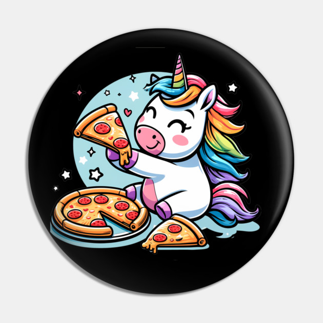 Pizza Unicorn Lover, Love Eating Pizza Pin by logiamerch