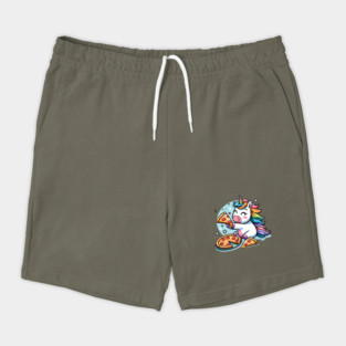 Pizza Unicorn Lover, Love Eating Pizza Shorts