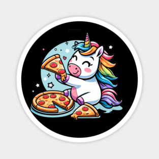 Pizza Unicorn Lover, Love Eating Pizza Magnet